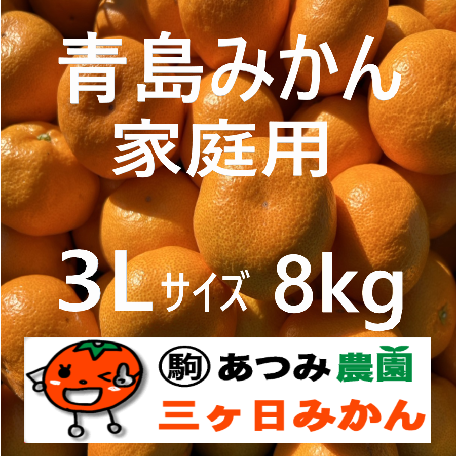 青島みかん家庭用 3Ｌ 8kg